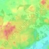 Hartola topographic map, elevation, terrain