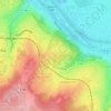 Château de Madame du Barry topographic map, elevation, terrain