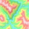 通麦天险-排龙天险 topographic map, elevation, terrain