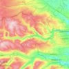 Swaledale topographic map, elevation, terrain