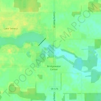 West Branch Saint Joesph River topographic map, elevation, terrain