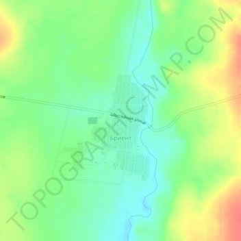 Бриент topographic map, elevation, terrain