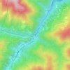 Sette Ponti topographic map, elevation, terrain