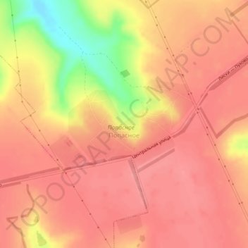 Попасное topographic map, elevation, terrain