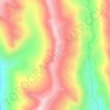 White Mountains topographic map, elevation, terrain