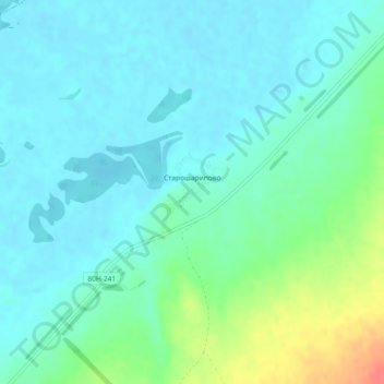 Старошарипово topographic map, elevation, terrain