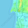 Acre topographic map, elevation, terrain