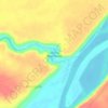 Marne River Mouth topographic map, elevation, terrain