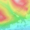 Banvie Burn topographic map, elevation, terrain