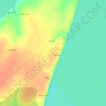Кулаево topographic map, elevation, terrain