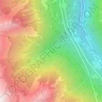 Ruisseau de Lassariou topographic map, elevation, terrain