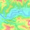 Srinagar Garwal topographic map, elevation, terrain