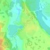 Поросино topographic map, elevation, terrain