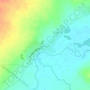 Чурашево topographic map, elevation, terrain