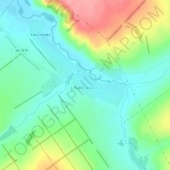 Ямбулатово topographic map, elevation, terrain
