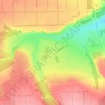 Высоцкое topographic map, elevation, terrain