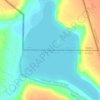 Lake Ndutu topographic map, elevation, terrain