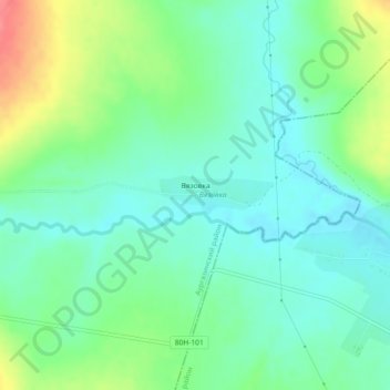 Вязовка topographic map, elevation, terrain