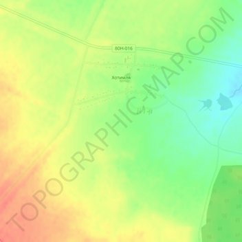 Хотимля topographic map, elevation, terrain