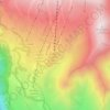 New Gudauri topographic map, elevation, terrain
