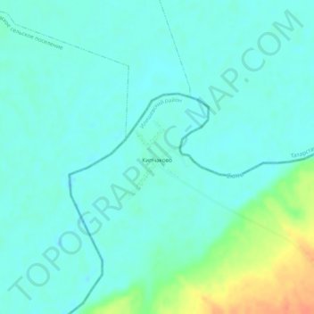 Кипчаково topographic map, elevation, terrain