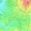 Be'er Sheva topographic map, elevation, terrain
