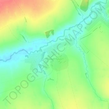 Старый Кишит topographic map, elevation, terrain