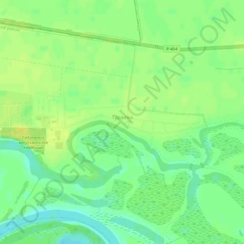 Тураева topographic map, elevation, terrain