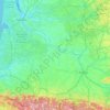 Garonne River topographic map, elevation, relief