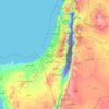 Israel topographic map, elevation, relief
