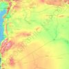 Syria topographic map, elevation, relief