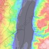 Dead Sea topographic map, elevation, relief