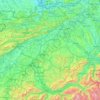 Aare topographic map, elevation, relief